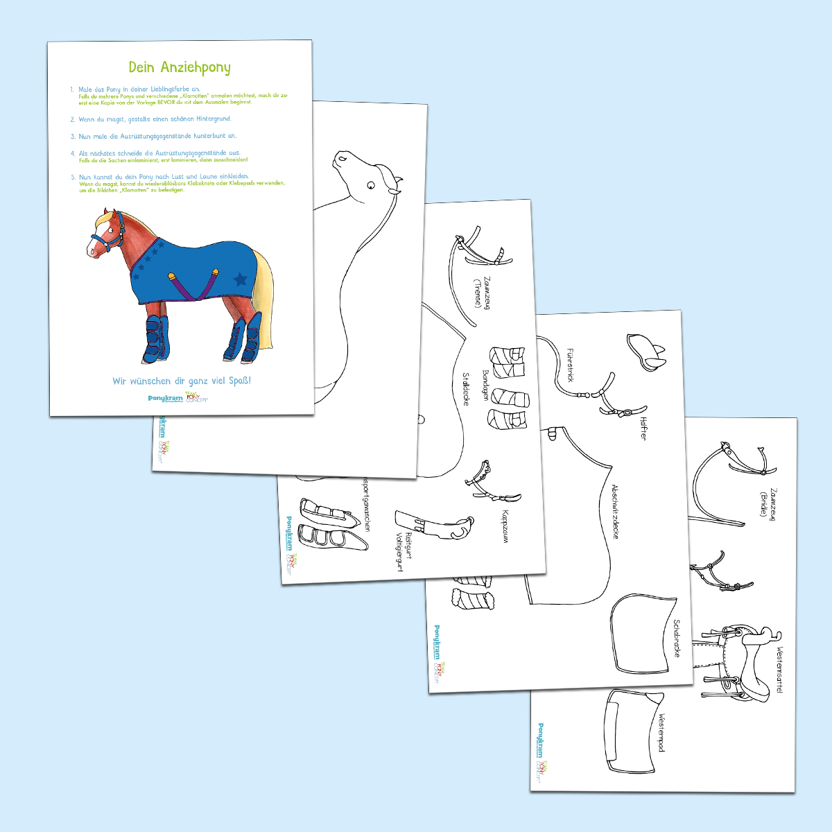 Bastelset: Anziehpony
