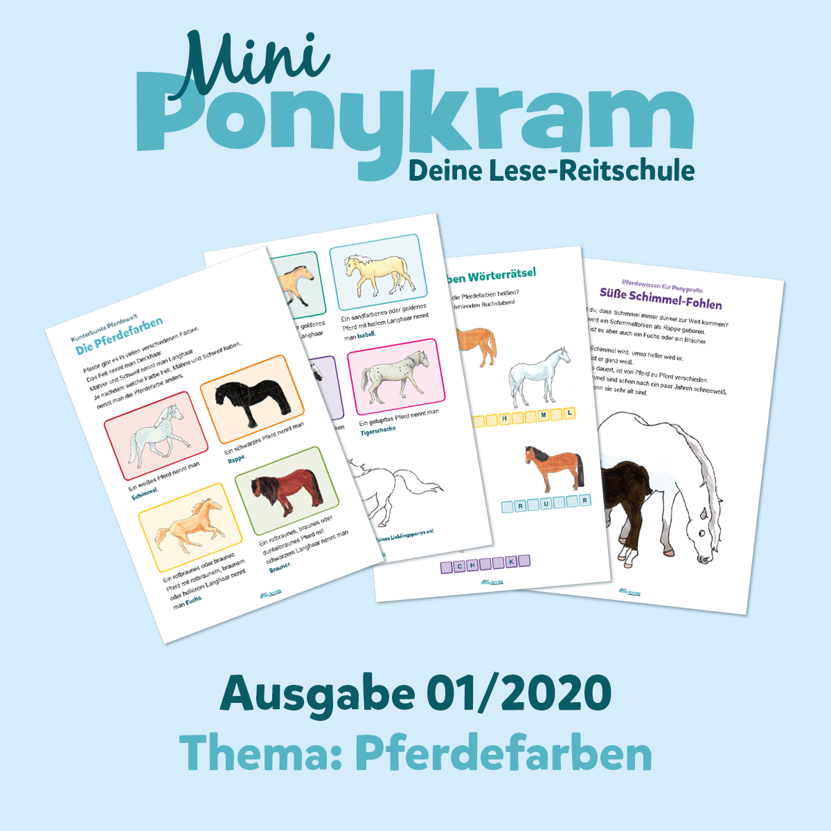 Mini-Ponykram: Pferdefarben