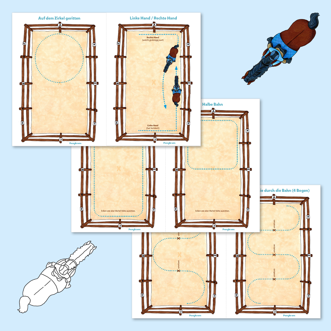 Lernkarten-Set: Hufschlagfiguren