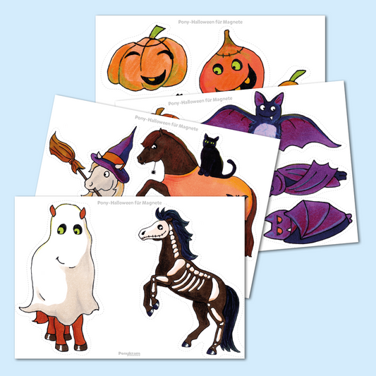 Bastelbogen: Kühlschrankmagnete Halloween