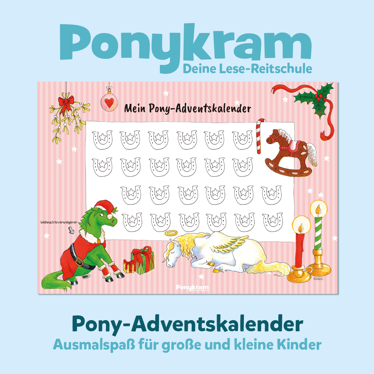Ausmal-Pony-Adventskalender