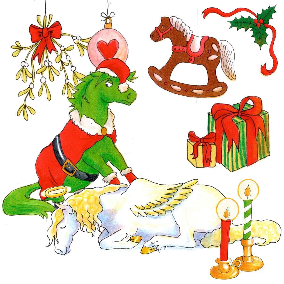 Illustrations-Paket "Der Weihnachtsverweigerer"