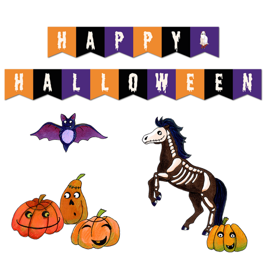 Bastelset: Pony-Halloween