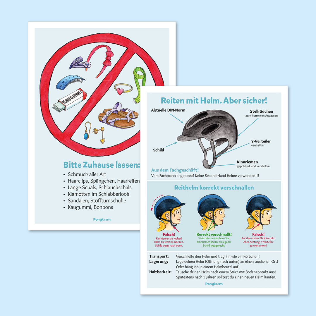 Info-Blatt: Reithelm und Ausrüstung