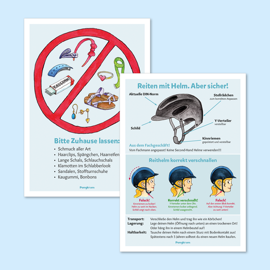 Info-Blatt: Reithelm und Ausrüstung